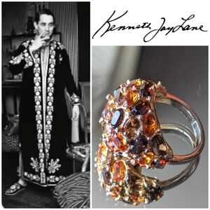 💥RARE💯KJL MULTI TOPAZ CITRINE RING